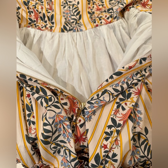 NWT Agua by Agua Bendita Rosa strapless ruffle mini dress - Picture 6 of 14